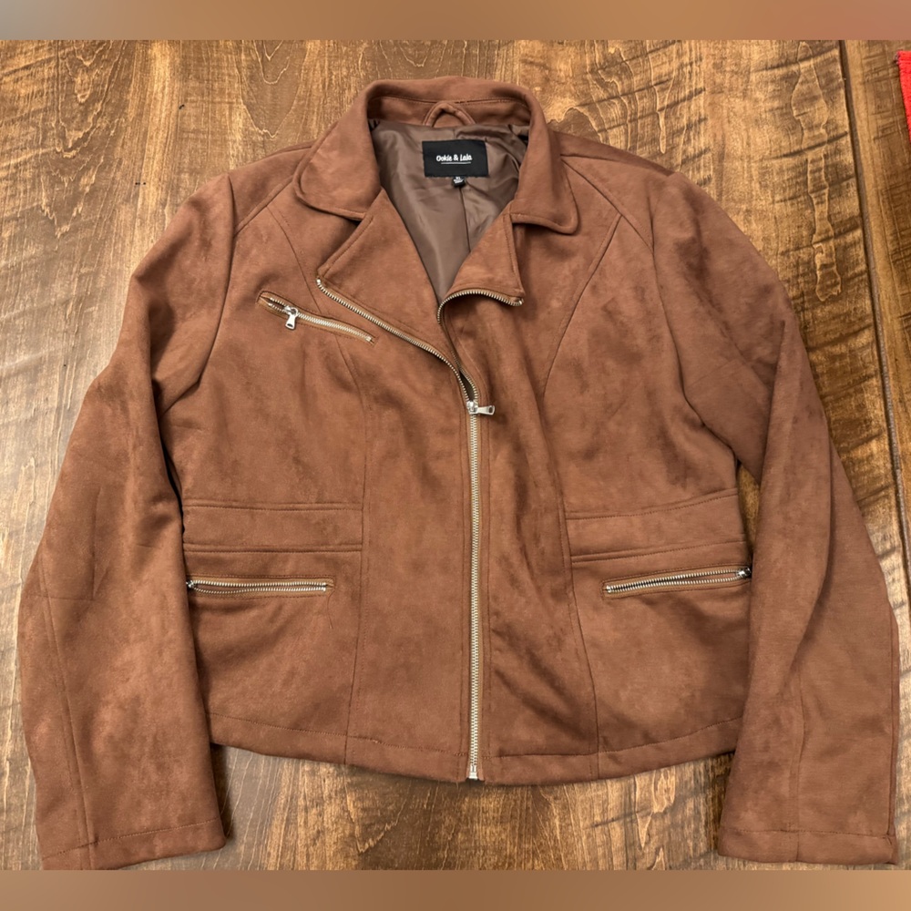 Faux Suede Brown Jacket